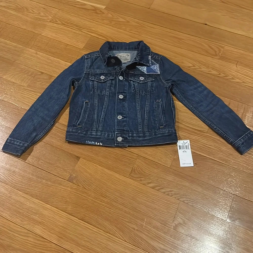 Ralph Lauren girls Childrenswear Patchwork Star Denim Jacket